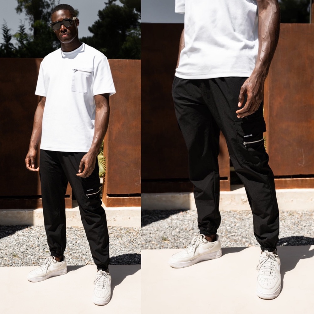 ICON. Amsterdam the Nero cargo pants in Black Size XL